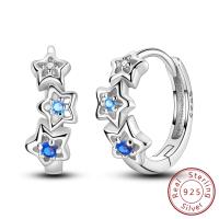 Pendiente de aro de plata de ley 925 para mujer, corazón, estrella, trébol, joyería de compromiso, regalo de boda - details 34