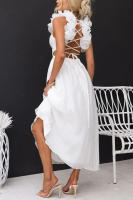 BUNO-Vestidos sin mangas para mujer, vestido plisado con tirantes elegantes, Espalda descubierta, vestidos de lino y algodón de verano, cintura alta, venta al por mayor, envío triangular - details 11