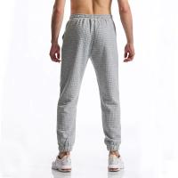 Grille Design tissu hommes pantalons de Sport décontractés pantalons de Sport de gimnasia para hombres survêfun pantalons de survênement entrenamiento Jogging pantalons longs - details 12
