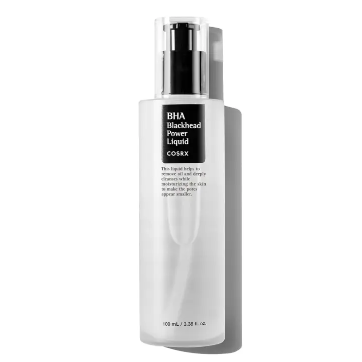 COSRX Niacinamida 2% + BHA 4% Tónico exfoliante para puntos negros 3.38 fl.oz / 100 ml, Tónico coreano, Removedor de puntos negros, Minimizador de poros para poros agrandados, para todo tipo de piel, Cuidado de la piel coreano - 1