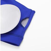 Sujetador a prueba de golpes para mujer con parte de atrás bonita, ropa deportiva para gimnasio y correr, chaleco Fiess, Top con correa Irregular, Material de nailon - details 24