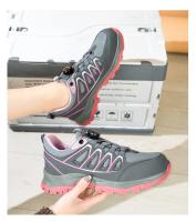 Zapatos de seguridad con botón giratorio para mujer, zapatillas de trabajo con punta de acero, zapatos indestructibles, botas de trabajo a prueba de pinchazos, zapatillas con cojín para mujer - details 19