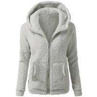 Sudadera con Capucha de Peluche para Mujer Ouwu Moda de Color Sólido, Ajuste Suelto, Estilo Tendencia 2024 - details 5