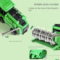Cosechadora de simulación de granja, juguete de cosechadora, grúa, Tractor de juguete para niños, carrito de granjero, juguete, camión volquete de habilidades manuales - details 5