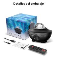 Bluetooth Música Rotación Ondulación Estrella Completa Láser Planeta Luz Dormitorio Luz Ambiente Proyección Luces de Noche - details 6