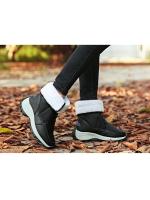 Botas de Nieve cálidas para mujer, zapatos deportivos de fondo grueso, de terciopelo, resistentes al desgaste, Invierno - details 10