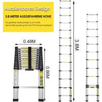 Escalera Telescópica de Aluminio Extensible, Antideslizante, Multiusos Carga de 150kg - details 74