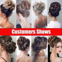 Extensiones de cabello para mujer, peluca Retro para Cosplay, peluca para discoteca y Bar, coleteros sintéticos, moño de pelo desordenado, piezas de cabello postizas - details 7