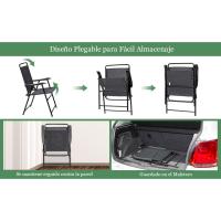 Juego de 4 Sillas Plegables de Jardín