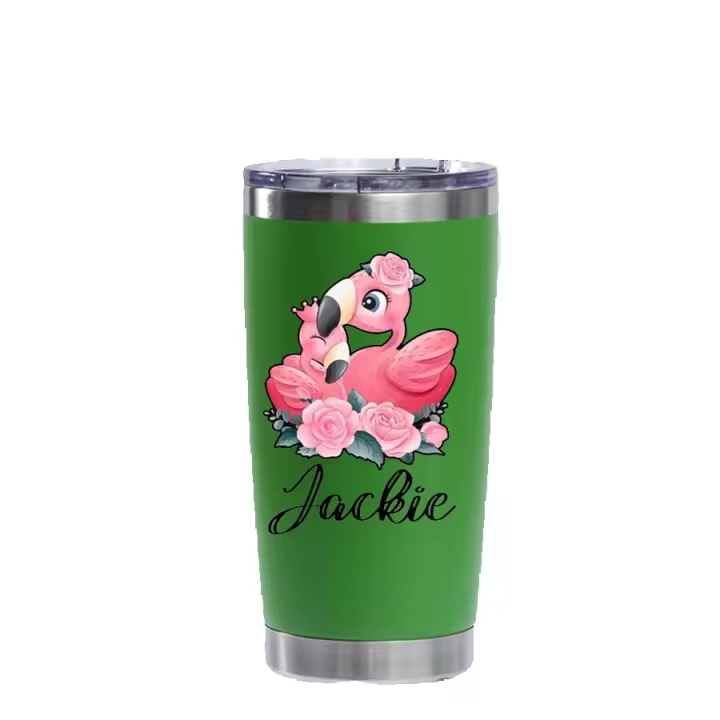 Vaso de café personalizado con imagen y texto - Taza de café de viaje personalizada - Vaso personalizado de acero inoxidable de 20 oz con tapa - Taza personalizada de regalo para papá, mamá, amigos - 1