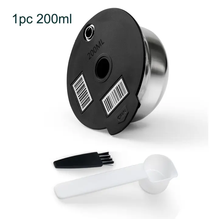 Cápsula de Café iCafilas para Máquina Tassimo BOSCH Reutilizable en Acero Inoxidable Crema Ecológica Protección Ambiental Compatible con Series Happy Series Vivy Series Suny Series My Way - 1