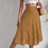 Falda de verano con estampado Floral para mujer, falda holgada de cintura alta, transpirable, elegante, ropa femenina - details 17