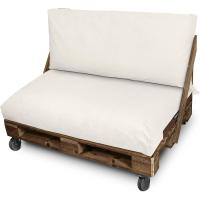 Cojines para palets impermeables para exterior 120x80 + 120x45 crudos - details 0