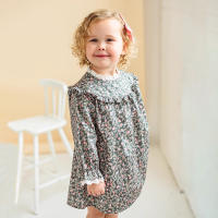 Vestido de encaje de flores de manga larga para bebé, vestidos de princesa para niña, ropa para niños, Primavera, nuevo - details 1