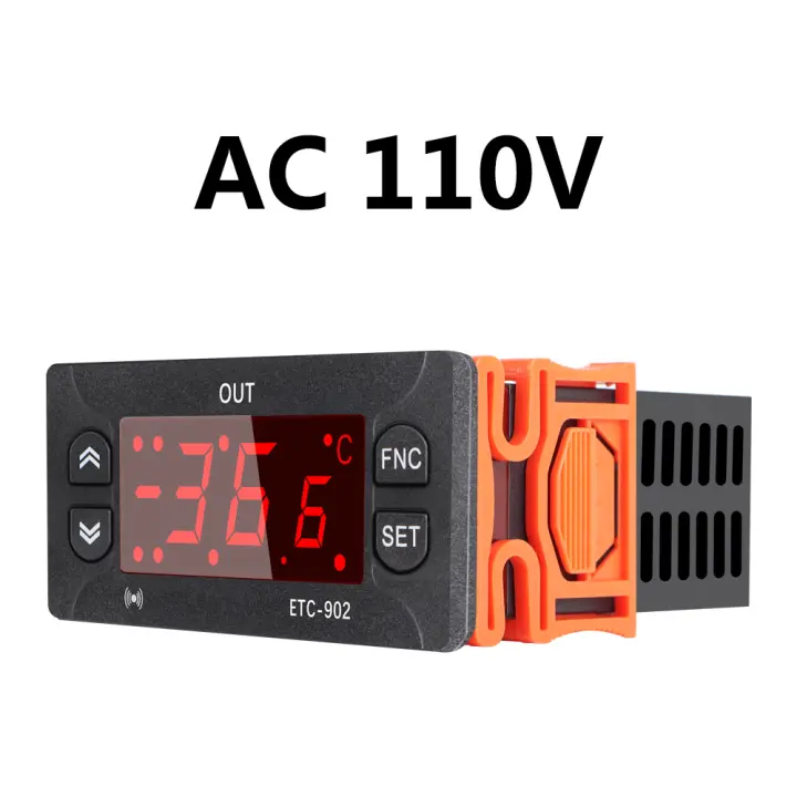 Controlador de temperatura Digital 902, termorregulador, termostato, refrigerador, alarma de refrigeraci￳n, ETC. 12V, 24V, 110V, 220V - 1