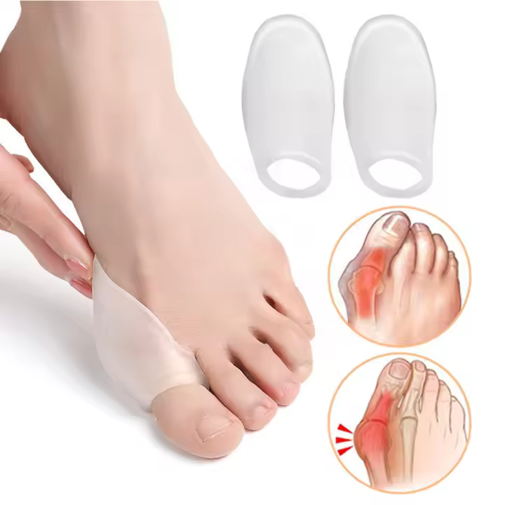 EiD-Gel de silicona separador de dedos de los pies, plantillas para juanete, ajustador de ectropión, Corrector de Hallux Valgus, almohadillas para el cuidado de los pies - 1