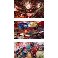 Paraguas de Bambú de Seda Hecho a Mano Arte Clásico de Baile Japonés Flor de Cercero para Bodas, Fiestas, Fotos - details 6