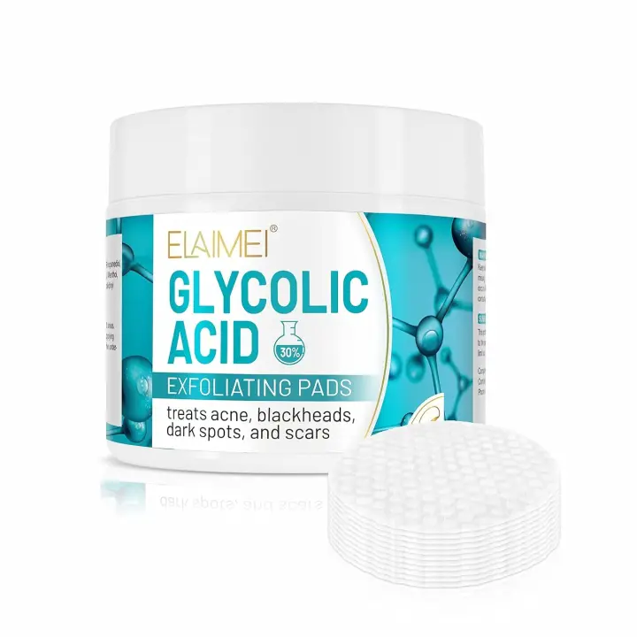 Almohadillas de Ácido Glicolico de 30% 50 PCS Treatmento de Acné Limpieza Exfoliante para la Piel - 1