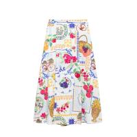 TRAFZA-Conjunto de 2 piezas para mujer, minitop con tirantes y botones estampados, sin mangas, Espalda descubierta, Falda Midi elegante de cintura alta para playa - details 17