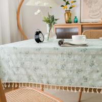 Tela de algodón de estilo coreano, decoración de café, mantel rectangular para mesa de cocina, restaurante de bodas - details 3