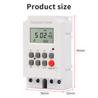 Interruptor de temporizador Digital, relé programable electrónico automático, Control de tiempo de 168 horas, semana/día/minutos/segundo, KG316S 220VAC 25A - details 9