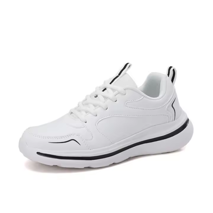 Zapatos deportivos casuales, ligeros y cómodos para correr, con suela suave e impermeable de cuero. - 1