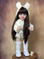 BZDOLL-Muñeca Reborn realista para niña, juguete de cuerpo completo de silicona de 22 pulgadas, regalo de cumpleaños encantador - details 1