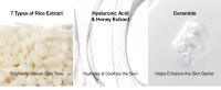ANUA RICE CERAMIDE 7 SERUM BARRERA HIDRATANTE, Suero iluminador e hidratante para rostro, arroz, ácido hialurónico, niacinamida, - details 5