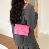 Bolso de hombro de diseñador a la moda para mujer, bolsos con asa de cuero PU, bolsos cruzados con correa de cadena para mujer - details 18