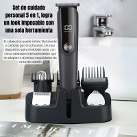 Juego de cortapelos profesional y recortadora MS-806 recortadora todo en uno, Kit 8 en 1 para afeitado masculino, recorte de barba, corte de pelo, nariz, orejas y más, con lámina ultraafilada, estuche, recargable - details 0