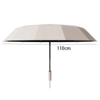 Paraguas automático grande de 60 huesos de Color sólido, plegable, de gran formato, para exteriores, protección UV, paraguas automático - details 4