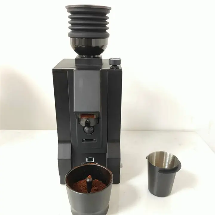 Molinillo de granos de café de una sola dosis, tolva y fuelle, contenedor de granos, herramienta de limpieza por soplado - 1
