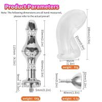 Esclavitud Sexual Irritatio Anal Plug Chastity Cage 2 en 1 estimulan ButtPlug y funda para pene glande masturbación juguetes sexys para hombres - details 11