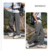 Pantalones Ligeros de Seda de Hielo de Moda Secado Rápido, Ligereza, Estilo Casual para Hombres en Verano al Aire Libre - details 11