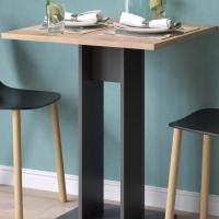 Mesa de Comedor Ewert, Antracita/Roble Dorado, 65 x 65 cm - details 4