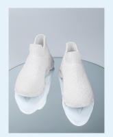 Zapatillas de deporte de marca para niños, zapatos deportivos antideslizantes para correr, zapatos planos casuales para niñas, zapatos de tenis de punto transpirables - details 4