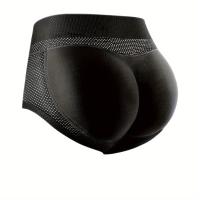 Ropa interior moldeadora de triángulo para mujer, bragas acolchadas antiflacidez con realzador de glúteos de cintura media, tejido - details 4