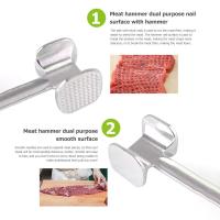 Martillo ablandador de carne de piezas, herramienta de cocina, mazo suelto de dos lados, 1 unidad - details 5