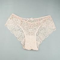 Conjunto de bragas de encaje transparente para mujer, ropa interior Sexy de malla Floral, bragas eróticas transparentes de talla grande, 3 S-XL. - details 6