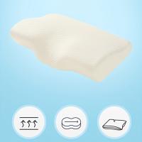 Almohada de espuma viscoelástica ortopédica de fibra de bambú, cojín de dormir lento, rebote suave en forma de mariposa relajante, 1 unidad - details 1