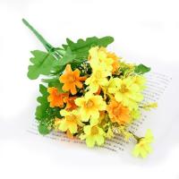 Un ramo de margaritas, flor decorativa Artificial, 7 ramas, 28 cabezas, flor Artificial DIY, flor decorativa realista - details 8