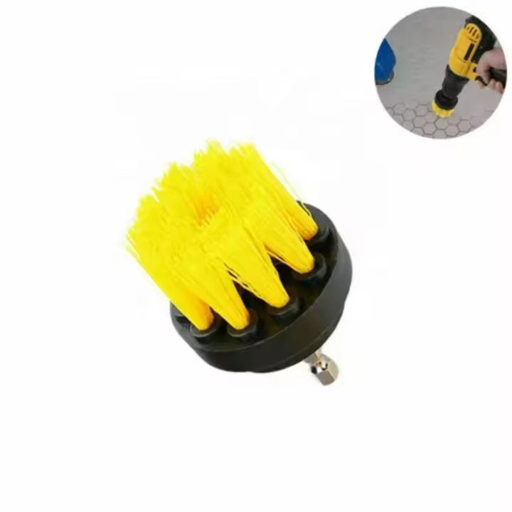 Set de cepillos taladradores, cepillo eléctrico para limpieza de baños, cepillo para limpieza de bañeras, set de cepillos taladradores exfoliantes para limpieza - 1