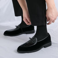 Mocasines de piel sintética para hombre, zapatos informales de cuero sintético, a la moda, para negocios, bodas y fiestas - details 27