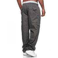 Jerseys rectos con múltiples bolsillos para hombre, pantalones casuales, pantalones Fiess - details 14