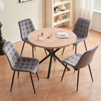 EGOONM, un juego de 4 sillas de comedor de terciopelo, patas de Metal, silla moderna y cómoda para cocina, dormitorio, sala de estar, muebles para el hogar - details 7