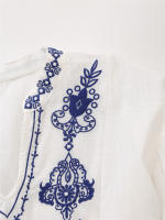 OUWU- Nueva Camisa Casual Bordada Elegante De Manga Larga Con Cuello En V Para Mujer En Primavera Y Verano De 2025 - details 6