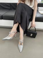 Sandalias Planas de Moda para Mujer Tacones Altos de Charol Puntiagudos - details 12