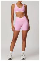 Conjunto de Yoga de 2 Piezas Trajes de Entrenamiento de Poliéster para Fitness - details 30