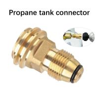 Válvula de servicio de salida POL de tanque de baja presión QCC, conector lateral de propano para acampar al aire libre de latón, conector de estufa de gas - details 1