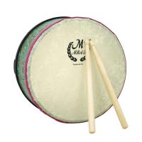 Superficie de piel de oveja de madera profesional con baquetas, instrumento Musical, tambor de 10 pulgadas para regalos musicales para niños - details 0